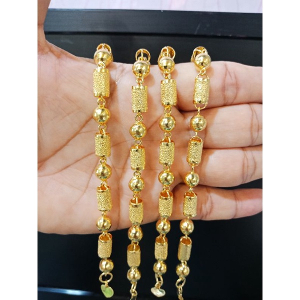 gelang bola bambu emas penang
