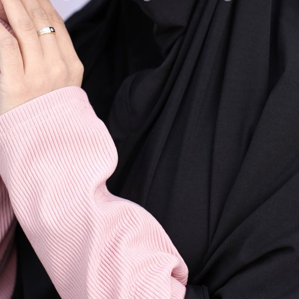 Khimar Jilbab Nicob Shiren Ori Cantika-HITAM*