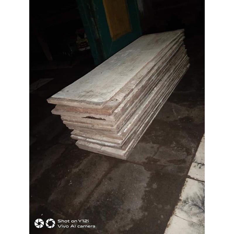 papan kayu jati asli kuno