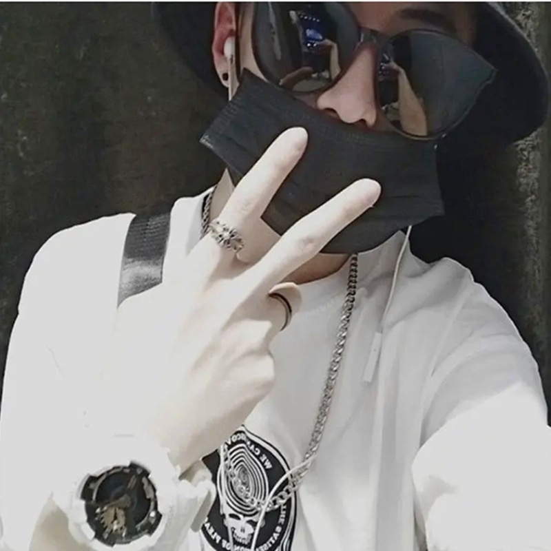 Fashion merek Lay Zhang gaya yang sama sederhana fashion titanium steel pria dan wanita pasangan tre