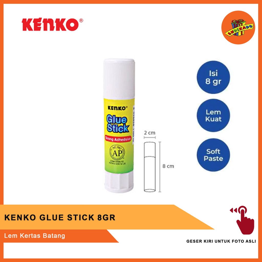 MAKASSAR! KENKO GLUE STICK 8GR - Lem Kertas Batang