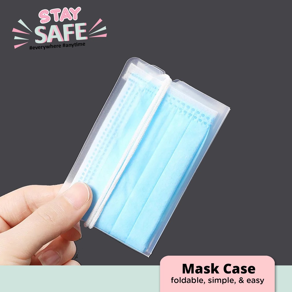 HOW.R.U | 6pcs - Portable Mask Storage / Tempat Penyimpanan Masker Serbaguna Bisa Dilipat