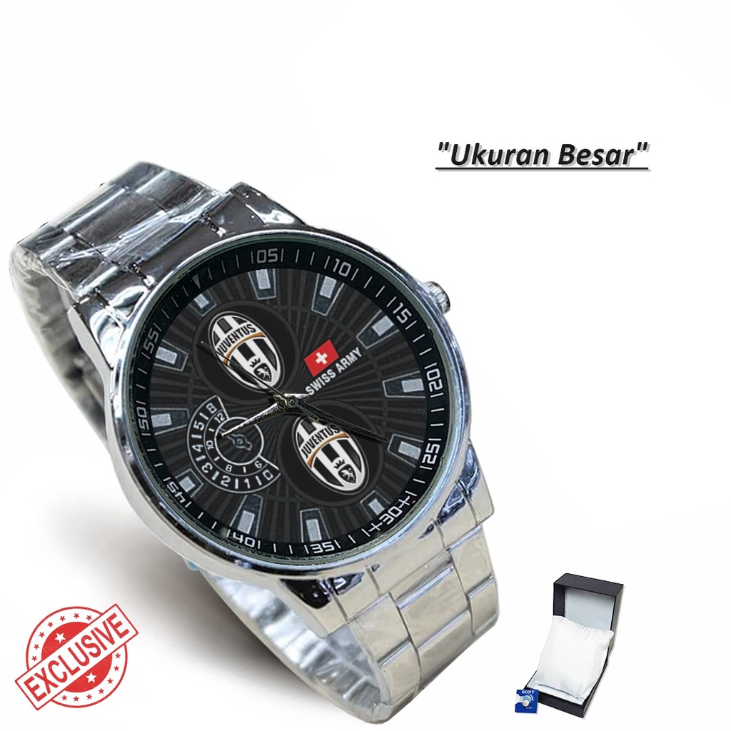 Jam Tangan Rantai Couple Logo JUVENTUS (Cool)