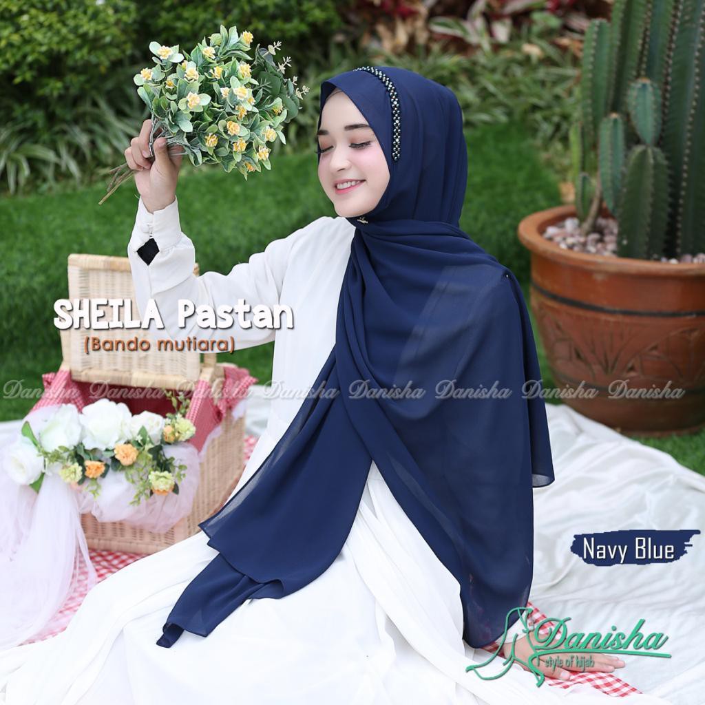 Jilbab Instan Sheila Pastan Ori Danisha Hijab-NAVY