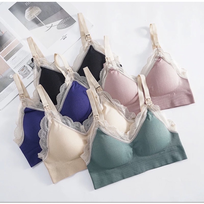 Bra Busui (K-S28) Nursing Bra Pakaian Dalam Wanita Menyusui super soft elastis tanpa kawat sport bra