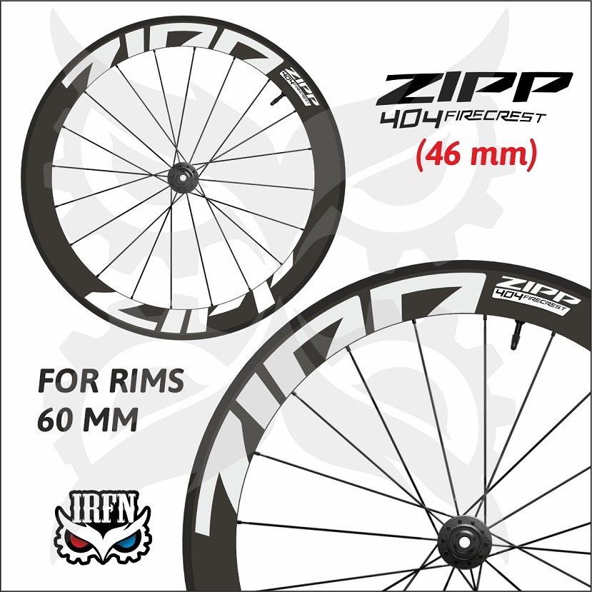 stiker zipp 404 firecrest lebar 46 Mm