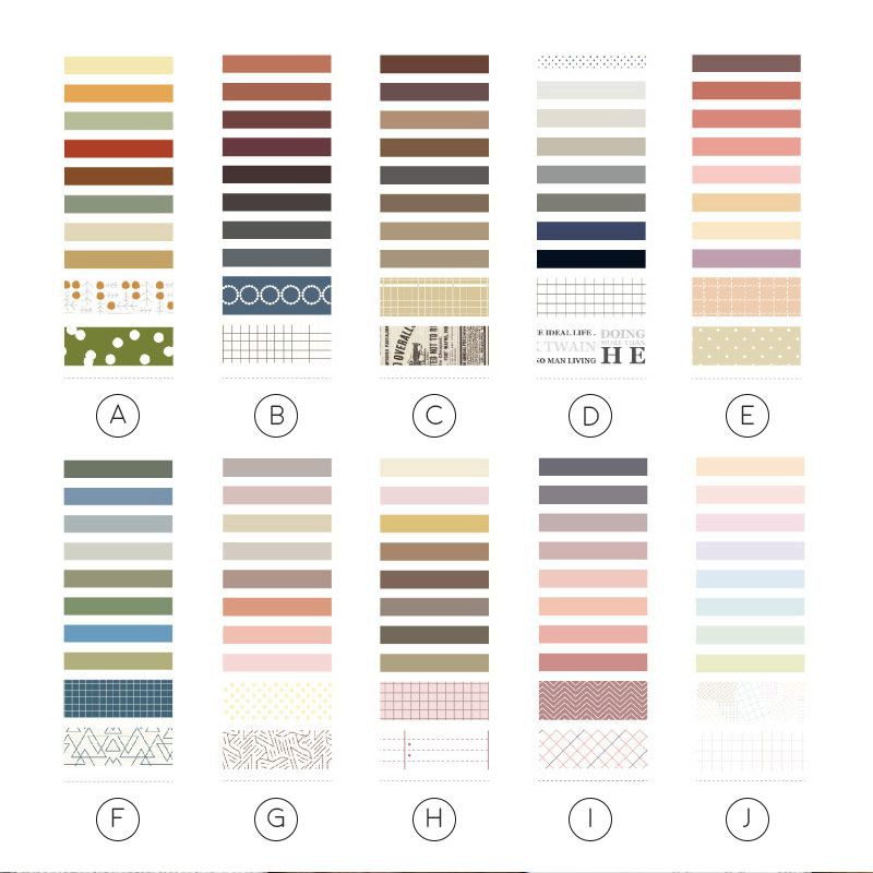 

Masking Tape Set 10pc Agugu Style