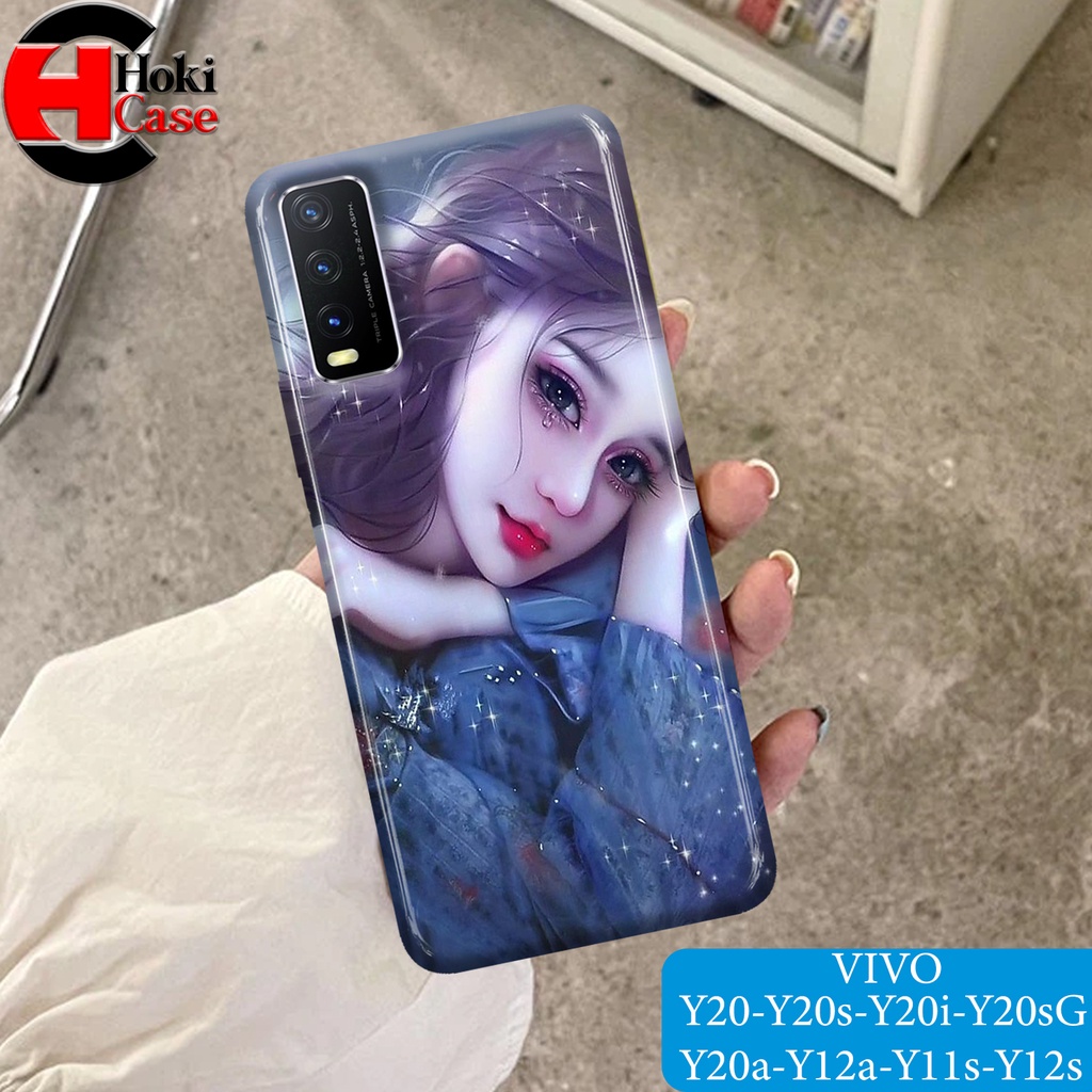 Case Vivo Y20 - Fashion Case Cute Girls - 23 - 3d - Case Hp Vivo - Casing Viral - Kesing Hp Couple -