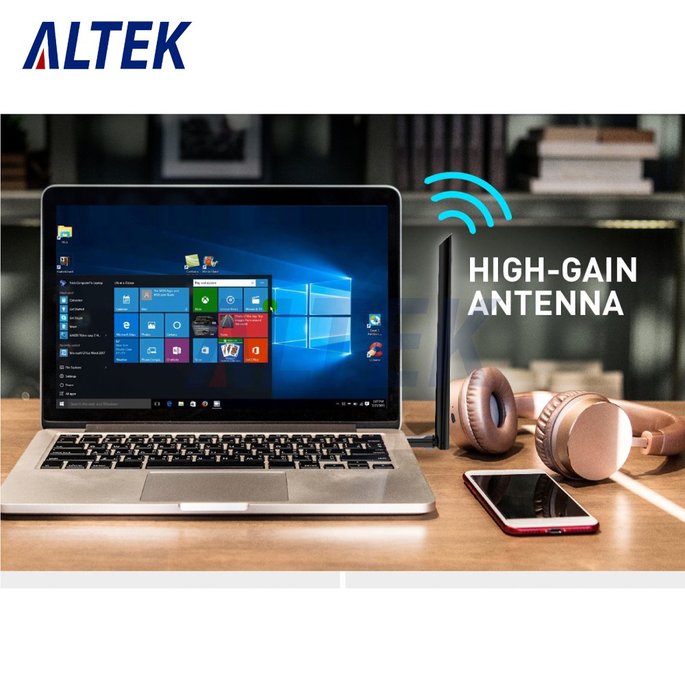 PROLINK DH5103U Wireless-AC USB Adapter 650Mbps with Ext 6dBi Antenna - Baru Berkualitas Bagus Murah