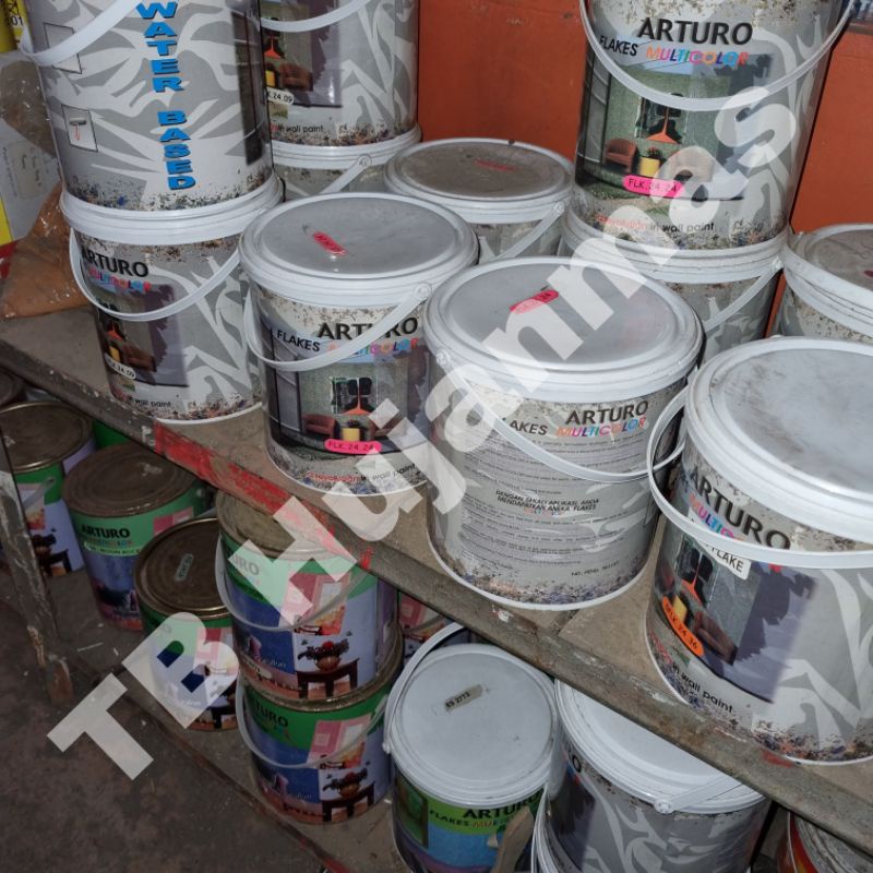 ARTURO Cat Tembok Dinding Teksture Tipe Granite Multicolor System (G) 4 Kg Terbaik Tekstur Texture