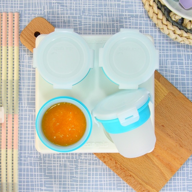 2angels silicone baby food storage cups