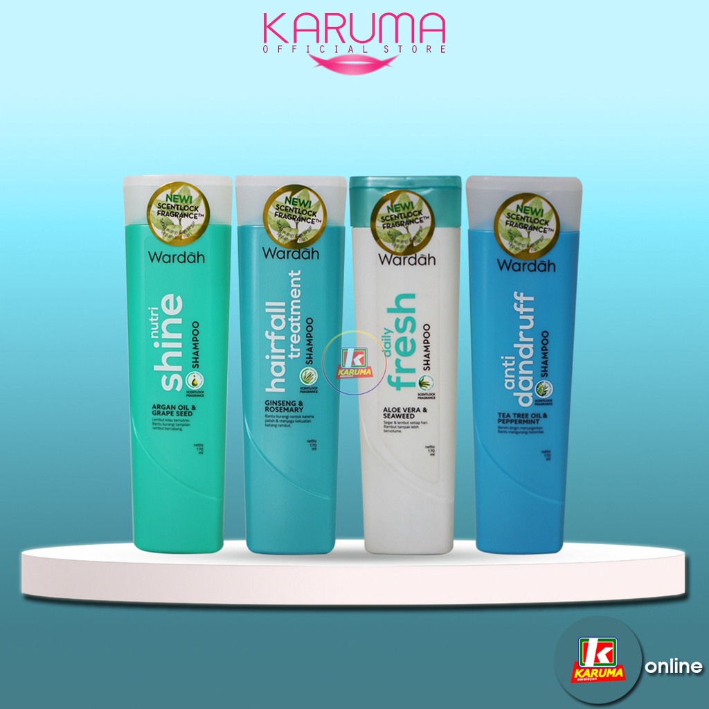Shampoo Wardah 170 ml | Wardah Shampoo Anti Dandruff | Wardah Shampoo  Hairfall | Wardah Shampoo  Nu