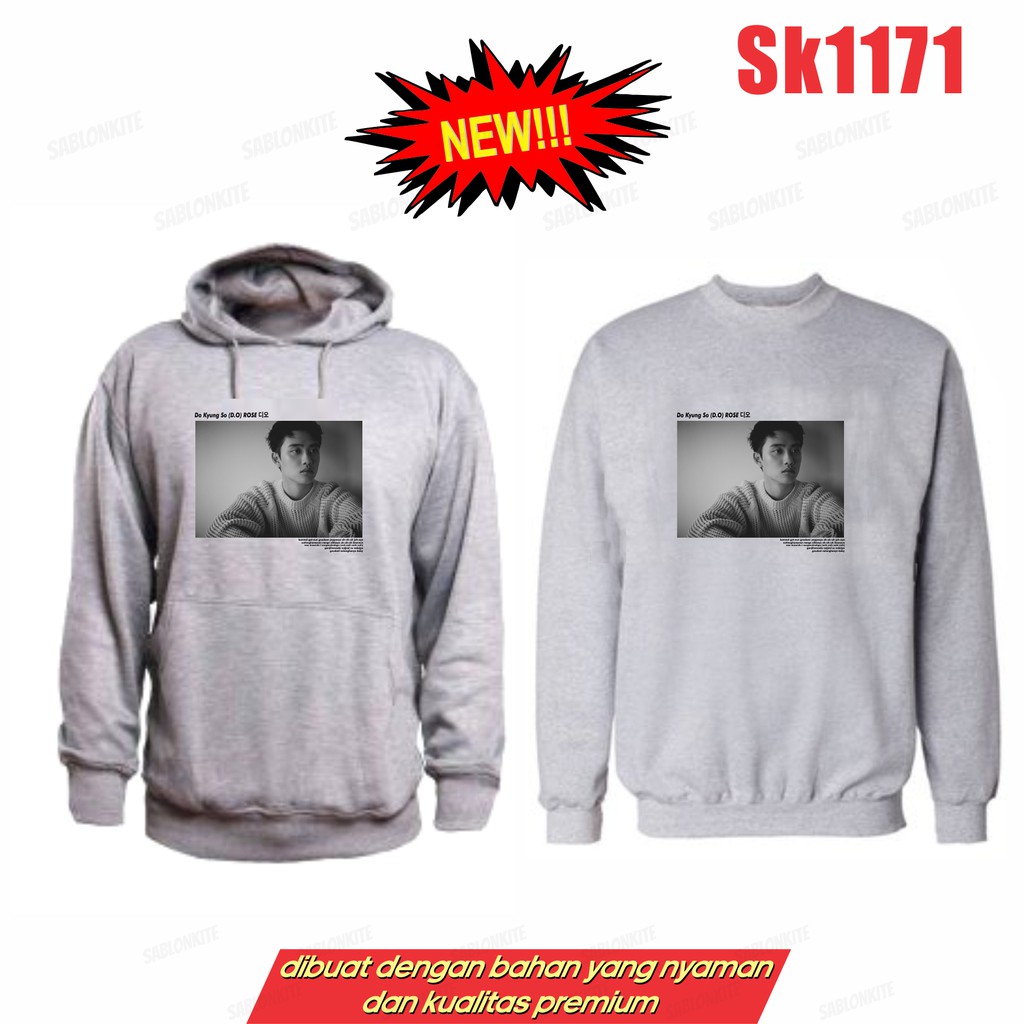 MURAH!!! HOODIE SWEATER DO KYUNG SO ROSE D.O SK1171 FLEECE