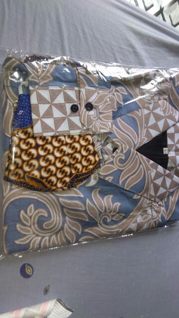 Nawasena Babyblue Kemeja Batik Pria Panjang Full Furing By Dewo