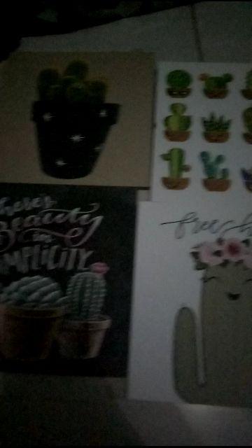 Hiasan Dinding Poster Kayu Rumah Kamar Cafe Bahan Mdf Ukuran 20x20cm Kaktus Quotes Ruang Tamu Our