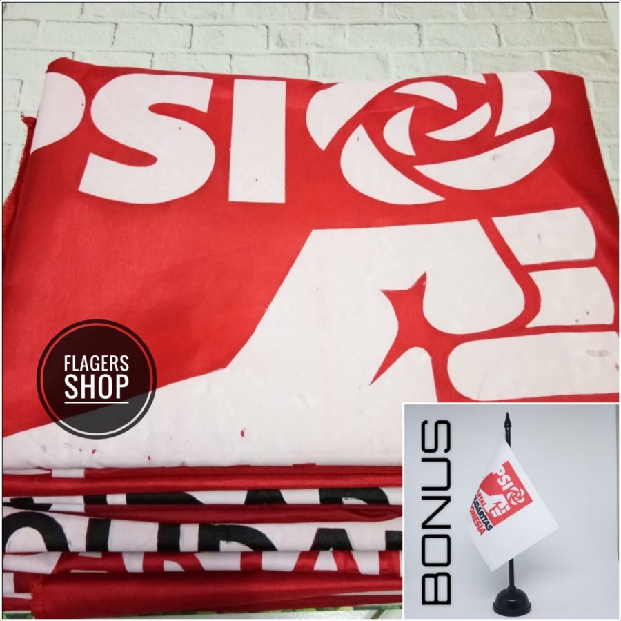 

[ISI 100 PCS] Bendera Partai PSI 80x120 cm