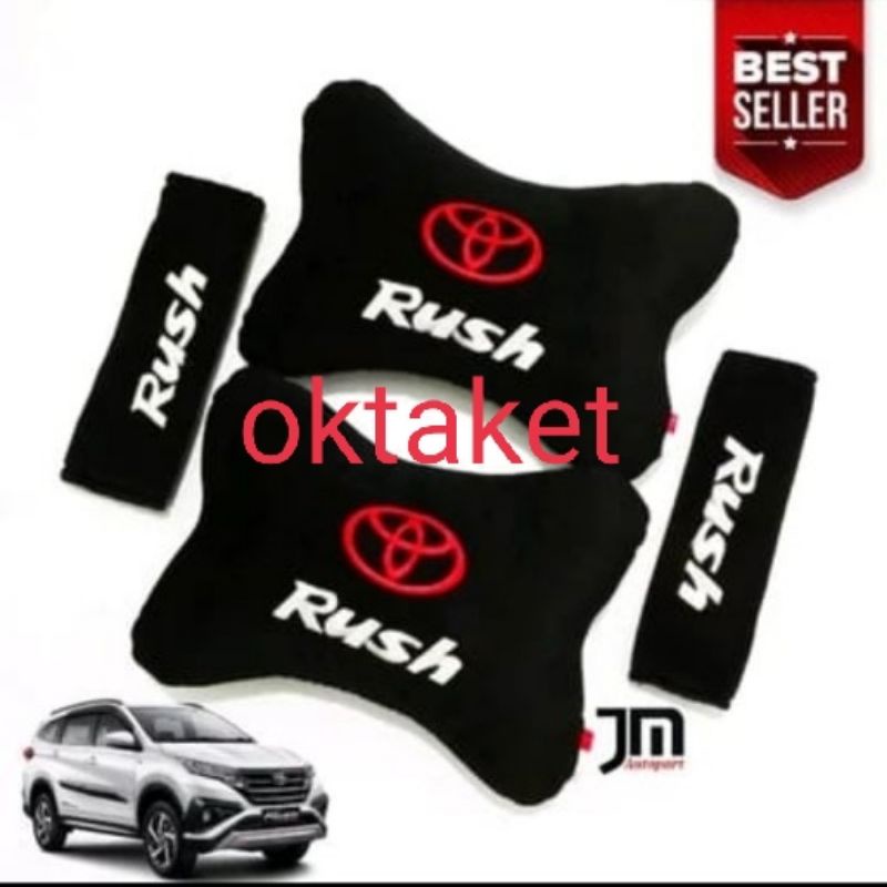 bantal mobil 2 in 1 Rush Terios headrest car seat