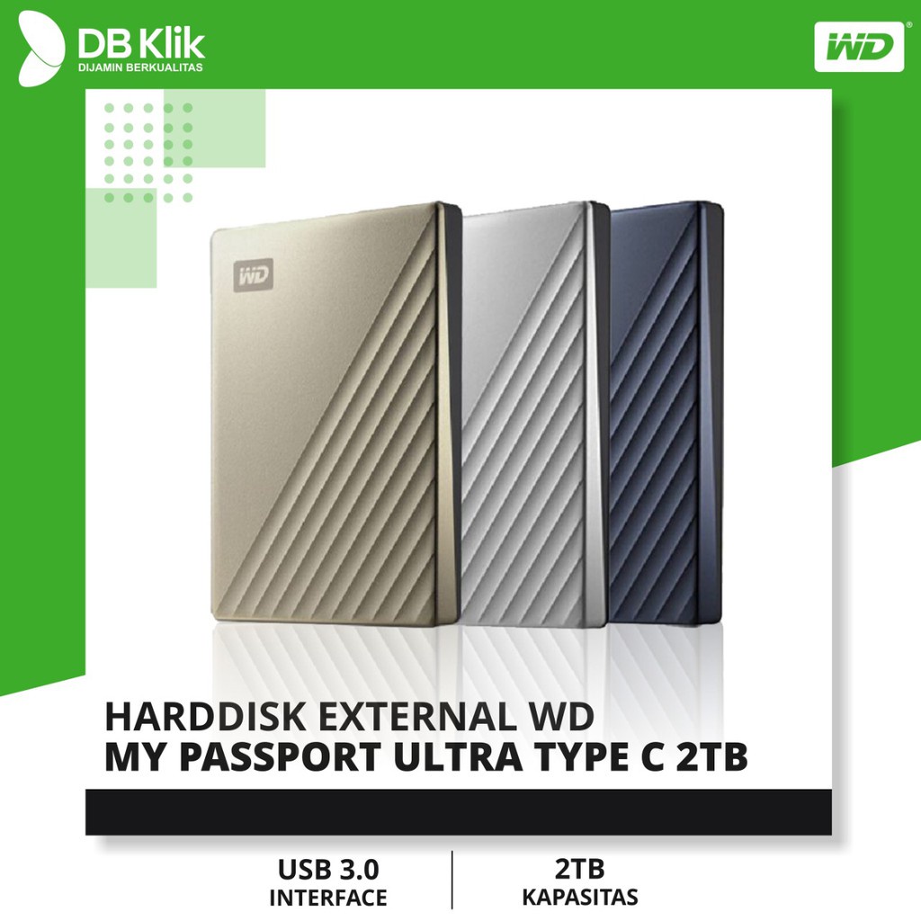 Harddisk External WD My Passport ULTRA TYPE C 2TB