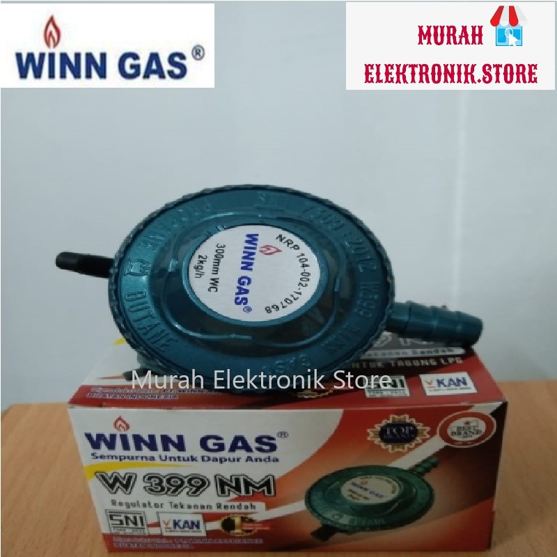 Regulator WInn Gas W-399 NM (Tanpa Meter) &amp; Regulator WInn Gas W-399 M (Dengan Meter)