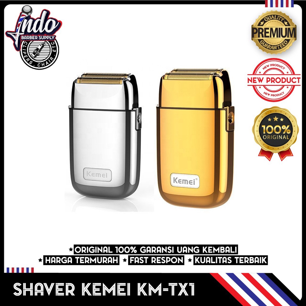 Kemei TX1 shaver profesional full metal / shaver kemei km tx1 Original