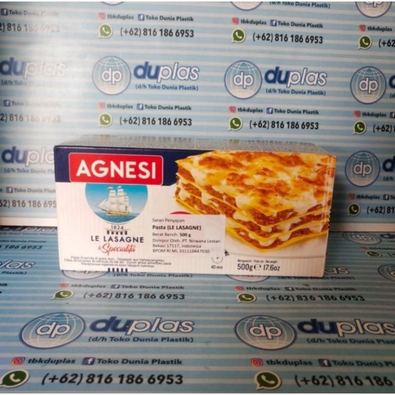 

Agnesi Lasagna Le Lasagne 500 gr