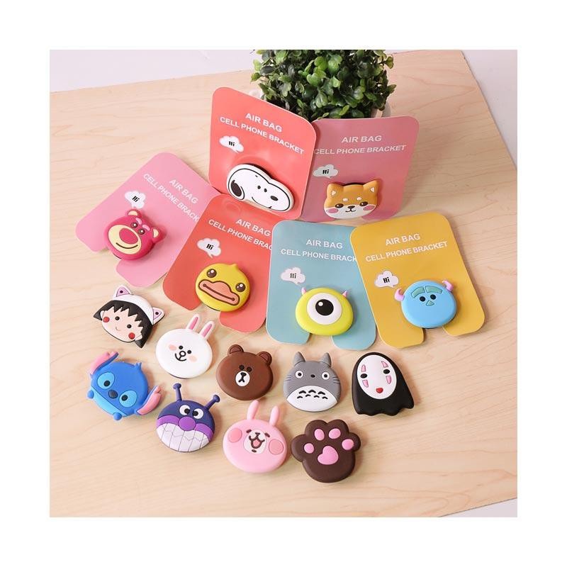 Pop Socket Karakter 3D Pegangan HP Kartun Lucu Kaitan Belakang HP Model Boneka