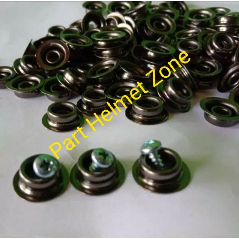 Kancing kaca bogo snap pet bogo | Benik Button helm bogo | kancing kaca Bogo flat/Datar helm scoopy 