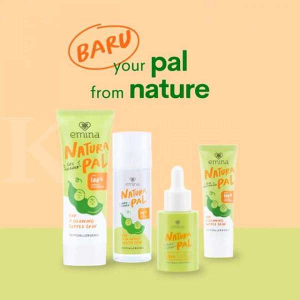 Emina Natura Pal Series Cleanser Moisturizer Toner Serum