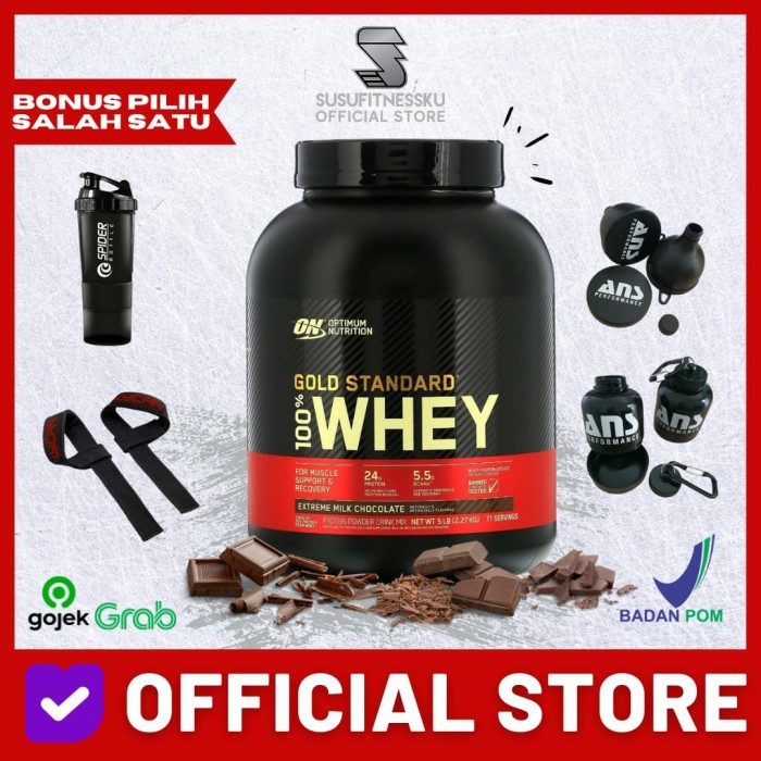 

ON Whey Gold Standard 5 Lb Optimum Nutrition Whey Gold ON WGS 5 Lb - Coklat, Mini botolSuplemen Protein Isolate Penambah Berat Badan Protein Fitness Pembakar Lemak Susu Fitness Penggemuk Kapsul Pembentuk Otot A0J3O8J5X2 Fitness Amino Gold Pro Whey Obat Pe