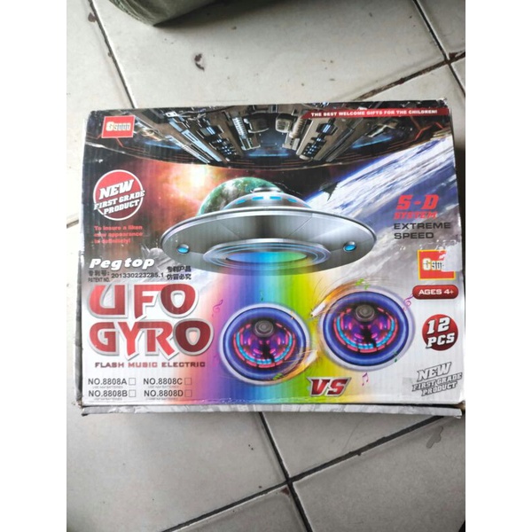 PT TOYS - Gasing UFO LAMPU Plus Musik