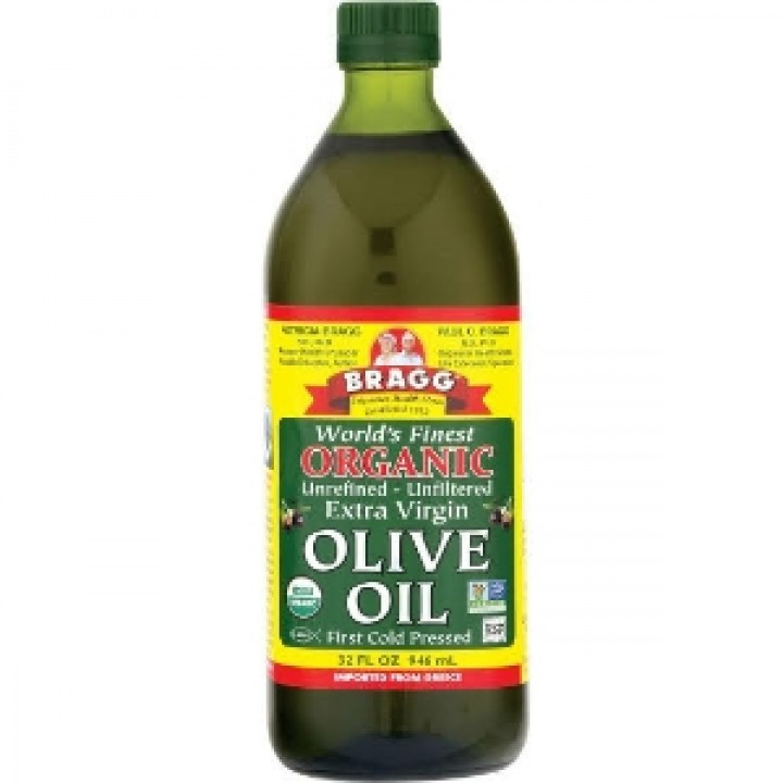 Bragg Organic Extra Virgin Olive Oil Unrefined Unfiltred First Cold Press 16 oz 473ml