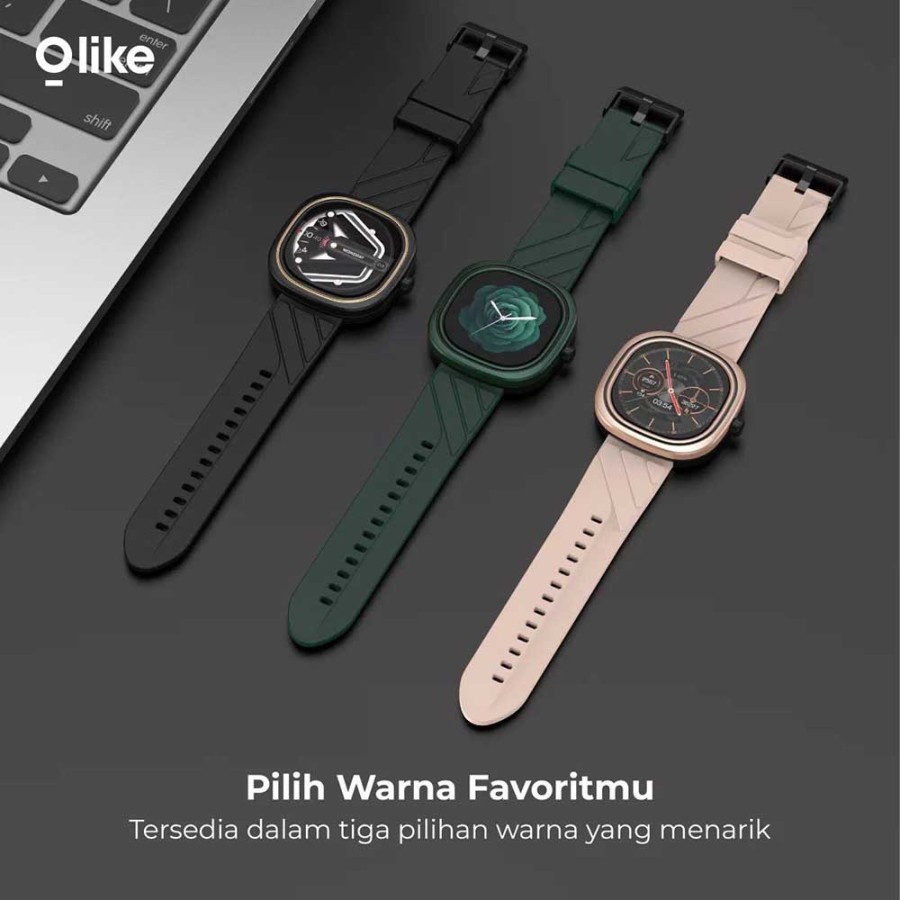 Olike Smartwatch Zeth W5 Jam Tangan Pintar Aluminium Pulse Oximeter ORIGINAL