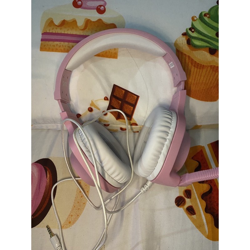 Gaming Headset Headphone Pink Sades Spirits Gamer Girl
