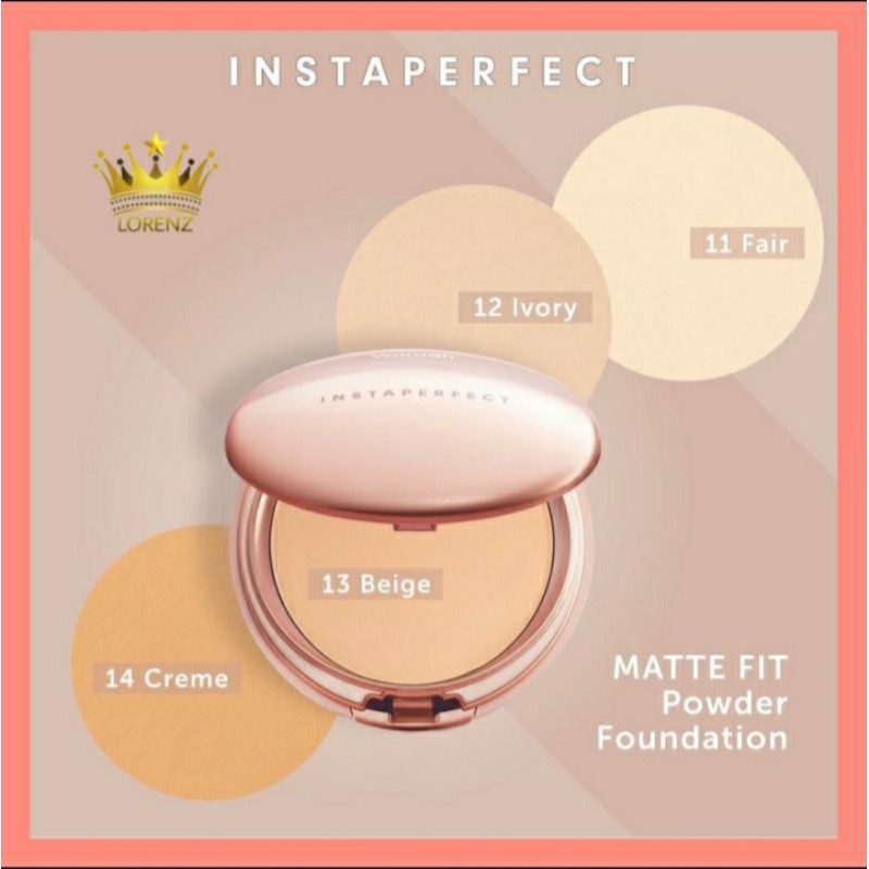 WARDAH instaperfect matte fit powder foundation/refil/ LORENZ COSMETICS