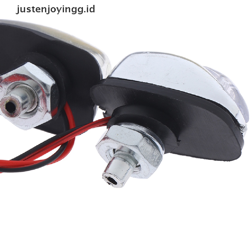 2 pcs Nozzle Semprot Wiper Kaca Depan Mobil Dengan Lampu Led