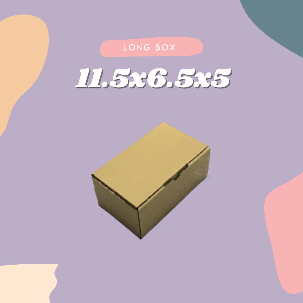 

LONG BOX 11.5x6.5x5 // KEMASAN DUS DIE CUT CORRUGATED // KEMASAN KARDUS // DUS KEMASAN E-FLUTE MURAH