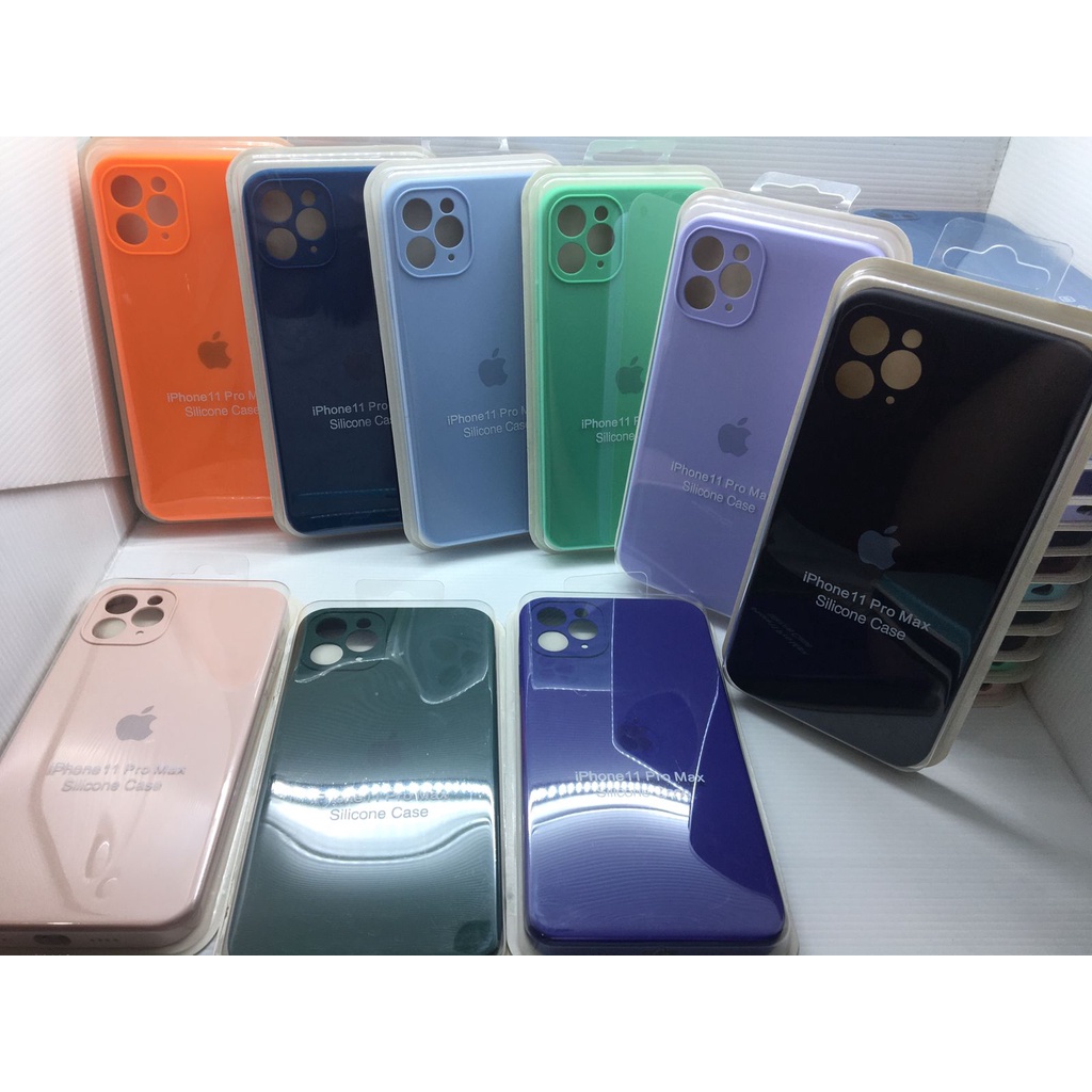 Clear Tpu case iphone 6 / XS MAX / 11 pro / case macaron / silikon / LOGO IPHONE / 7 / 8 /  7plus / 8plus / 11 pro max / 6plus BAHAN TEBAL