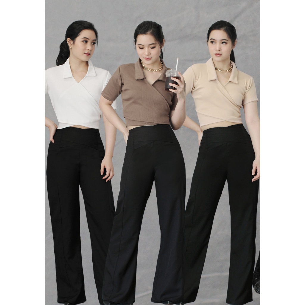 GIA WRAP KNIT TOP ALL SIZE