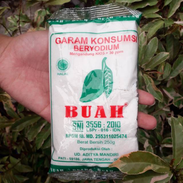 

Garam beryodium Cap Buah (1 karton)