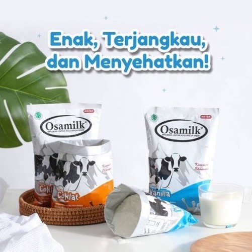 OSAMILK SUSU PENGGEMUK BADAN (GRATIS KARDUS) ORIGINAL 100% RASA COKLAT DAN VANILLA BISA COD