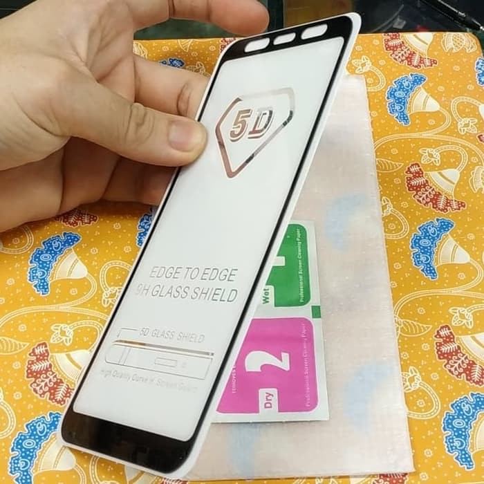 Tempered glass full samsung A750 A7 2018 kaca gorila glass full mantap