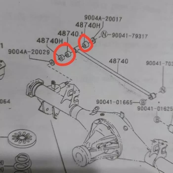 KARET STABIL BELAKANG AVANZA XENIA RUSH TERIOS BUSHING ROD - KC022