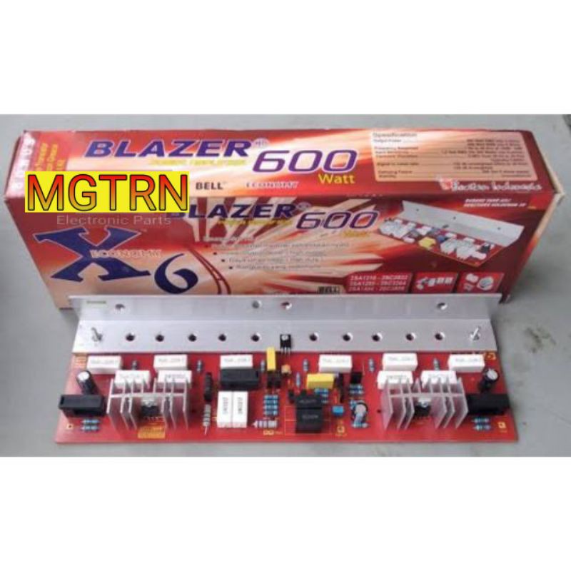 Kit Power Amplifier Mono 600watt Blazer X-6 Economy Bell {Driver}