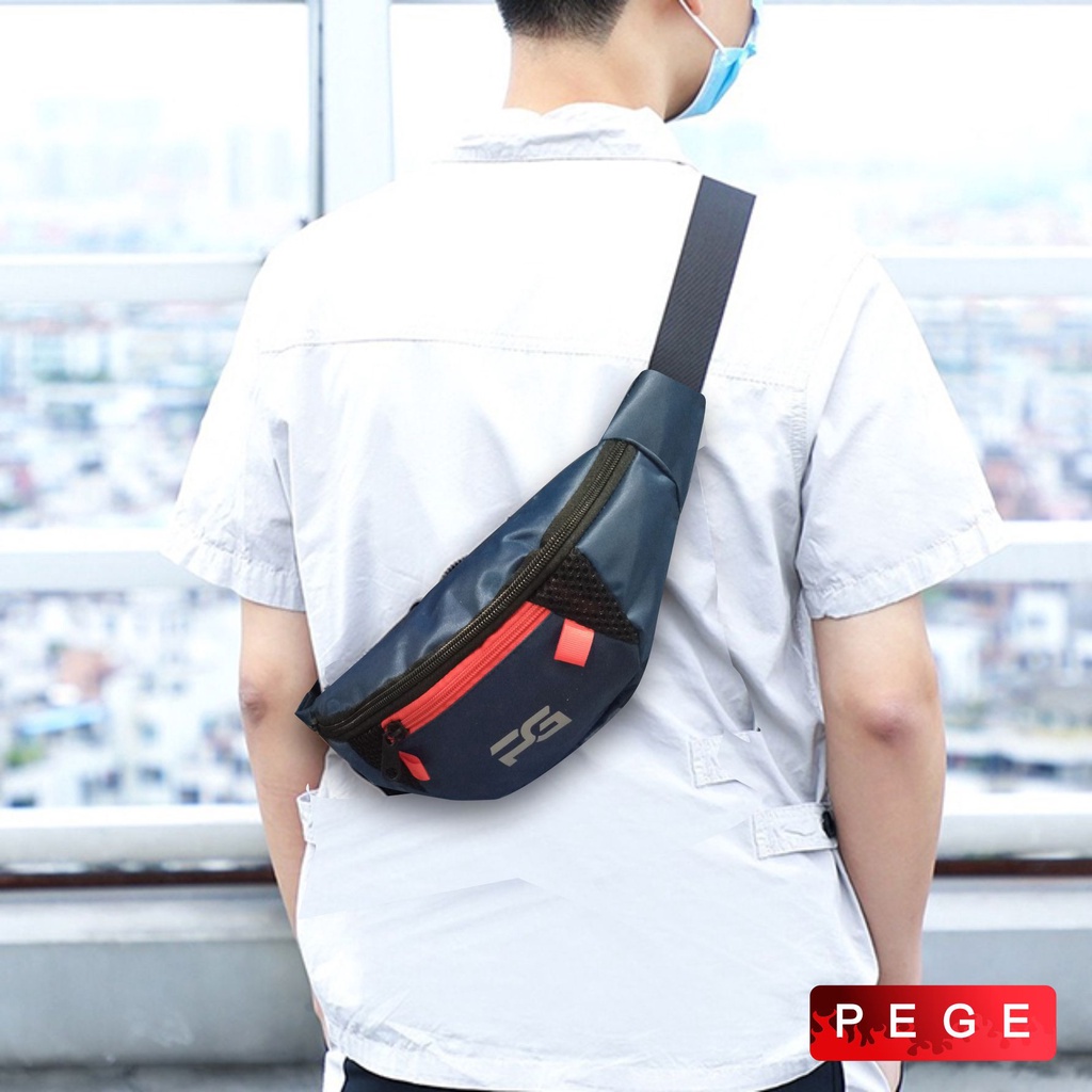 Tas Slempang Waistbag Selempang SlingBag Bahu Pria - PG 8887