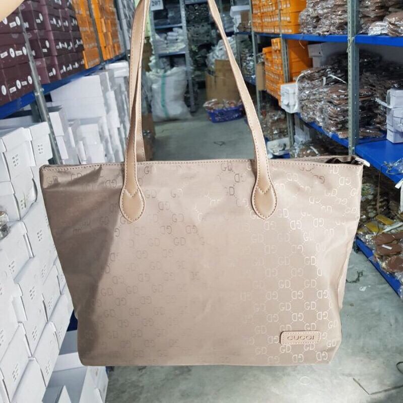 SG61172 syafniegalery GD parasut with zipper tote bag impor 7423 1317 82450 3086