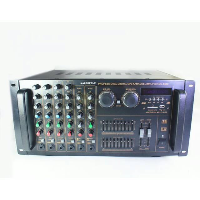 Amplifier Profesional Karaoke mixing + Bluetooth MARCOPOLO MC-8800