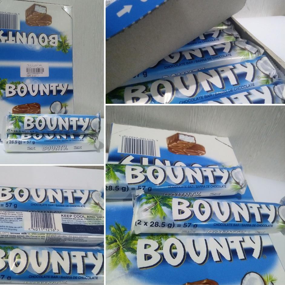 

Ready FEL BOUNTY CHOCOLATE BAR ISI 2 57GR ❉ ★★★
