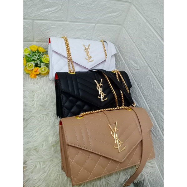 TAS SLEMPANG VSL BORDIR TALI RANTAI ULIR UK 22X16CM