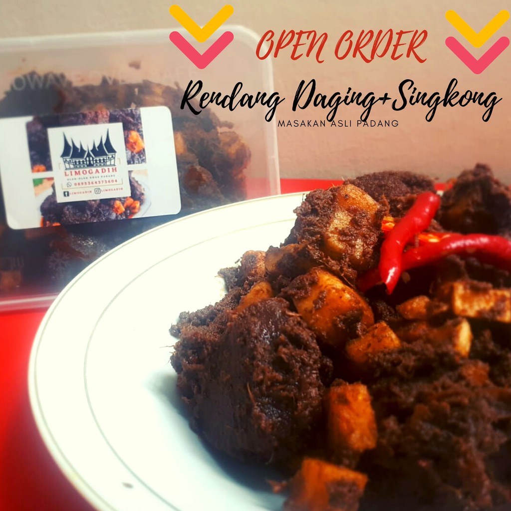 

RENDANG DAGING SAPI 250GR PLUS SINGKONG ASLI PADANG