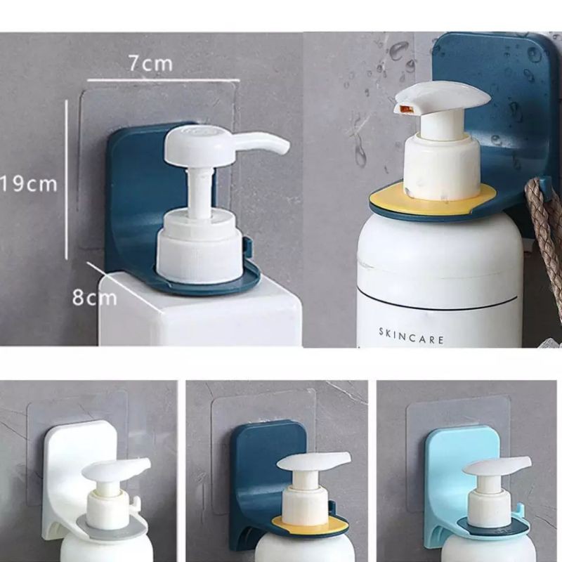 Smartchoice Hanger botol shampoo sabun cair/Holder bottle bathroom - Holder Tempel/ Holder Botol